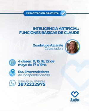 Inteligencia Artificial: Funciones básicas de CLAUDE - 11/05/2026