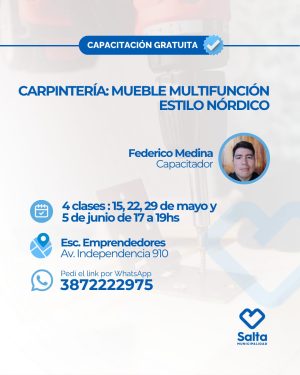 Carpintería: Mueble multifunción estilo nórdico - 15/05/2026