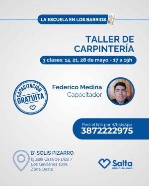 Taller de carpintería - 14/05/2026