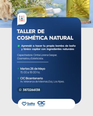 Taller de Cosmética Natural en CIC Bicentenario