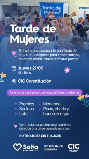 TARDE DE MUJERES - CIC CONSTITUCIÓN