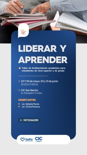 LIDERAR Y APRENDER- CIC SAN BENITO