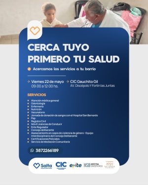 CERCA TUYO PRIMERO TU SALUD-CIC GAUCHITO GIL