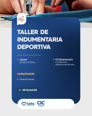 "Taller de Indumentaria deportiva" En CIC Bicentenario