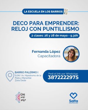 Deco para emprender: reloj con puntillismo - 26/05/2026