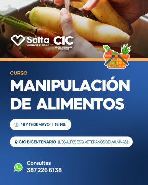 Manipulacion de alimentos en CIC Bicentenario
