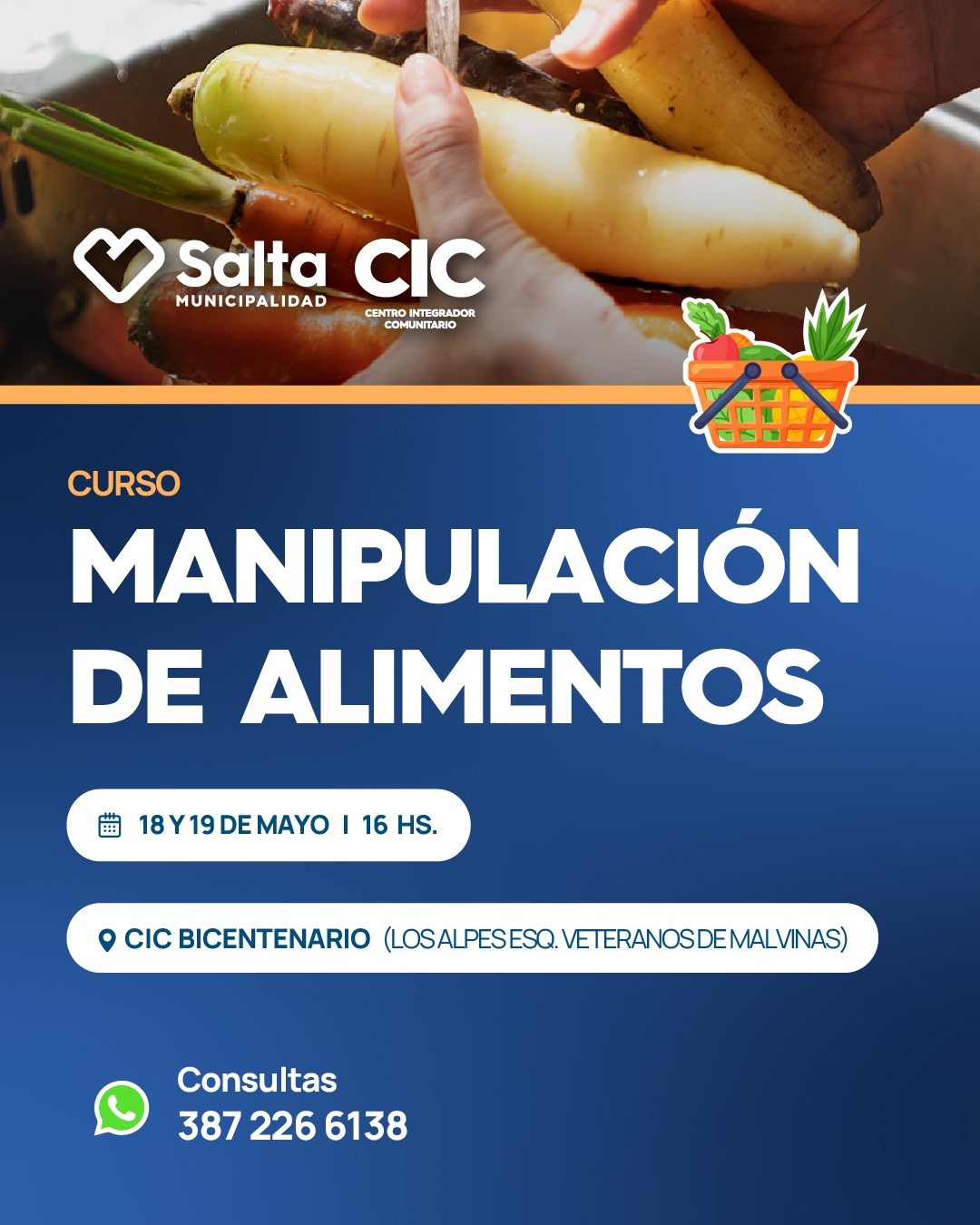 Manipulacion de alimentos en CIC Bicentenario