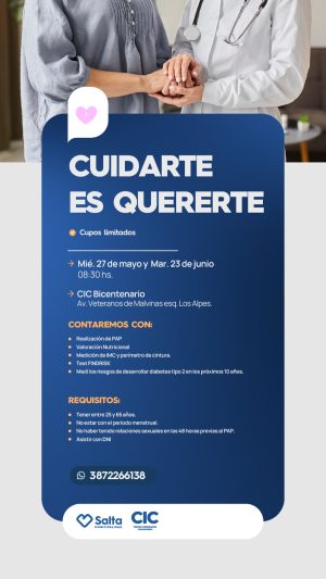 CUIDARTE ES QUERERTE ! En CIC Bicentenario