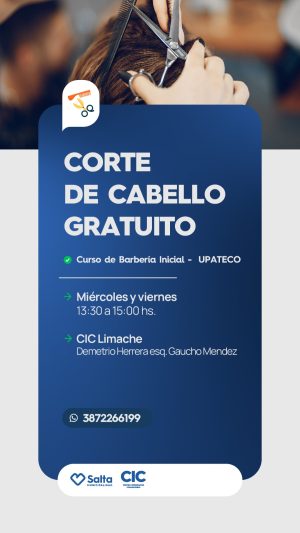 CORTE DE CABELLO GRATUITO - CIC LIMACHE