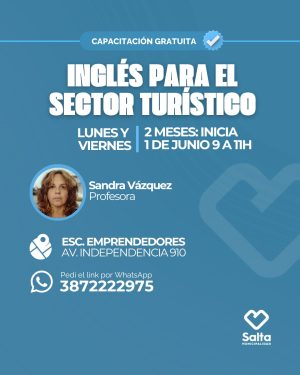 Inglés para el sector turístico - 01/06/2026