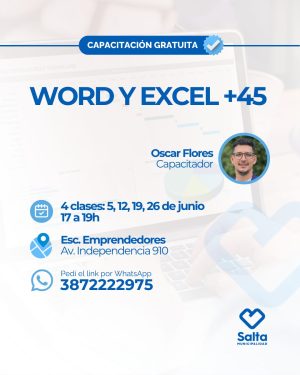 Word y Excel para adultos mayores COM 2 - 05/06/2026