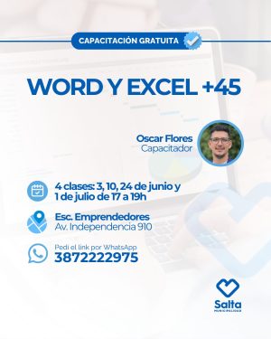 Word y Excel para adultos mayores COM 1 - 03/06/2026
