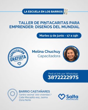 Taller de pintacaritas para emprender: Diseños del mundial - 09/06/2026