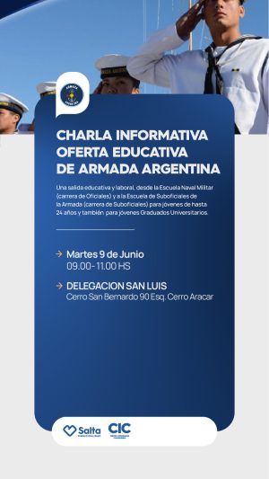 CHARLA INFORMATIVA, OFERTA LABORAL DE ARMADA ARGENTINA