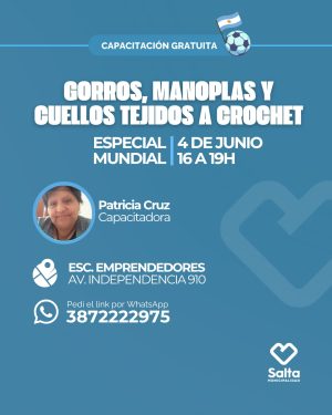 Gorros, manoplas y cuellos tejidos a crochet - 04/06/2026