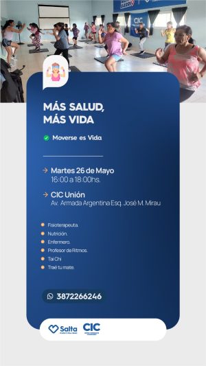 MÁS SALUD, MÁS VIDA - CIC UNIÓN