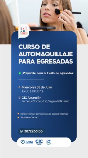 CURSO DE AUTOMAQUILLAJE PARA EGRESADAS