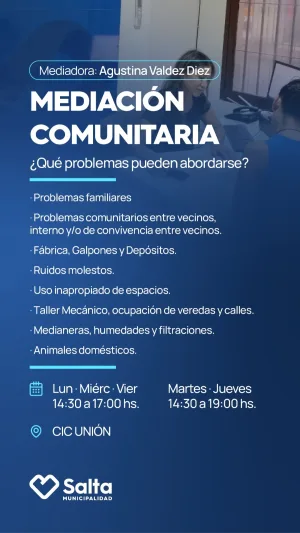 MEDIACIÓN COMUNITARIA - CIC UNIÓN