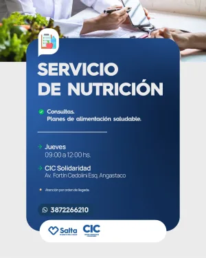 SERVICIO DE NUTRICION. CIC DE SOLIDARIDAD