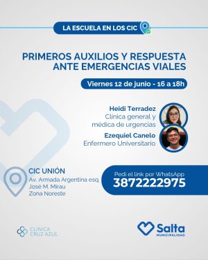Primeros auxilios y respuesta ante emergencias viales - 12/06/2026