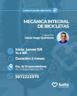 Mecánica integral de bicicletas COM 1 - 11/06/2026