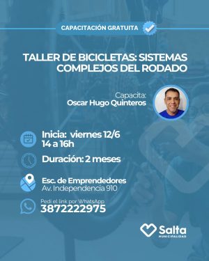 Taller de bicicletas: Sistemas complejos del rodado - 12/06/2026