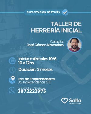 Taller de herrería inicial COM 1 - 10/06/2026