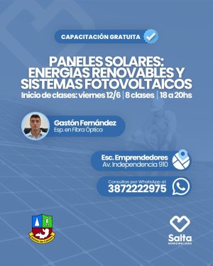 Paneles solares: Energías renovables y sistemas fotovoltaicos - 12/06/2026
