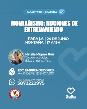 Montañismo: Nociones de entrenamiento para la montaña - 24/06/2026