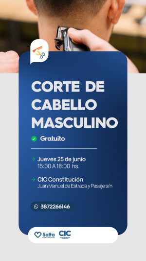 CORTE DE CABELLO MASCULINO - CIC CONSTITUCION
