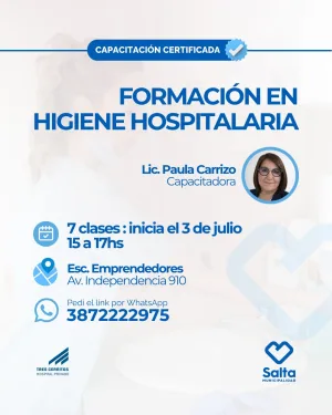 Formación en higiene hospitalaria - 03/07/2026