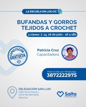 Bufandas y gorros tejidos a crochet - 07/07/2026