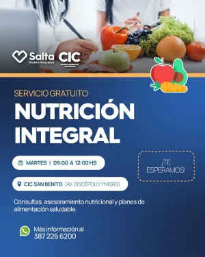SERVICIO DE NUTRICION INTEGRAL- CIC SAN BENITO