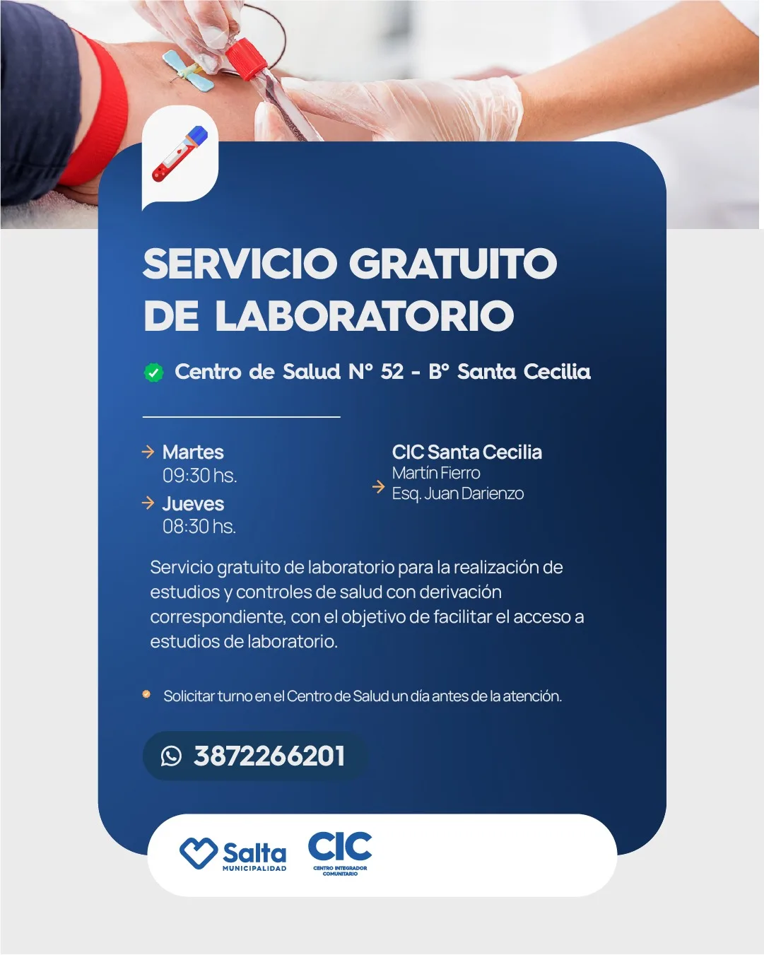 SERVICIO DE LABORATORIO - CIC SANTA CECILIA