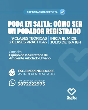Poda en Salta: Cómo ser un podador registrado - 14/07/2026