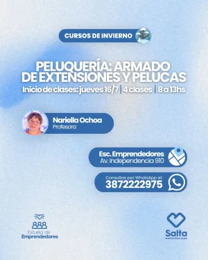Peluquería: armado de extensiones y pelucas - 16/07/2026