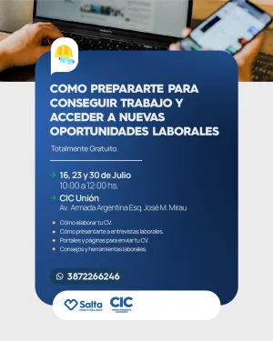 COMO PREPARARTE PARA CONSEGUIR TRABAJO - CIC UNIÓN