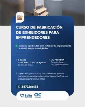 CURSO DE FABRICACION DE EXIBIDORES PARA EMPRENDEDORES