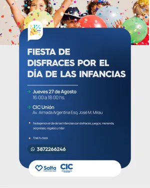 FIESTA DE DISFRACES POR EL DÍA DE LAS INFANCIAS - CIC UNIÓN
