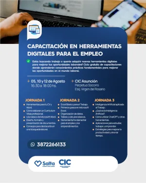 CAPACITACION DE HERRAMIENTAS DIGITALES PARA EL EMPLEO