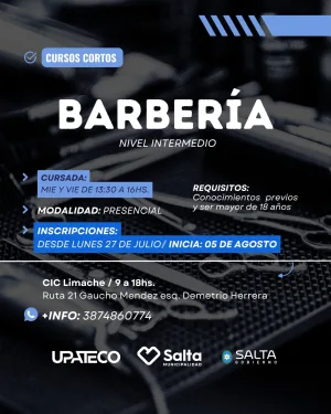 BARBERIA NIVEL INTERMEDIO UPATECO - CIC LIMACHE