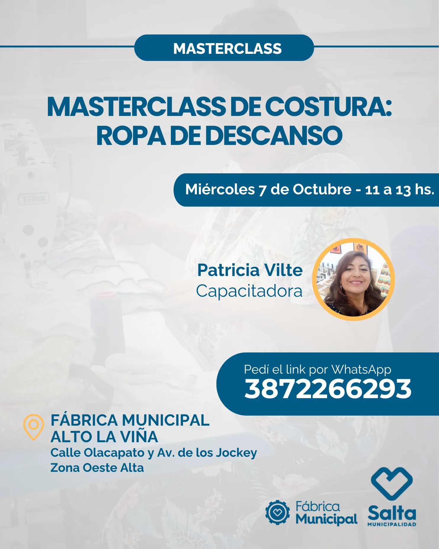 Masterclass de Costura: Elaboración de Ropa de Descanso - 07/10/26