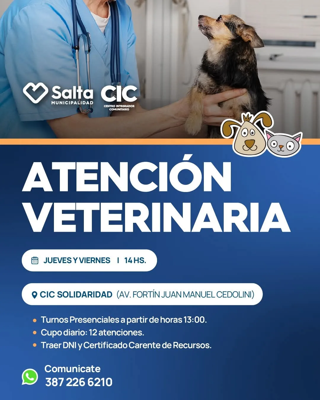 ATENCION VETERINARIA DEL CIC SOLIDARIDAD