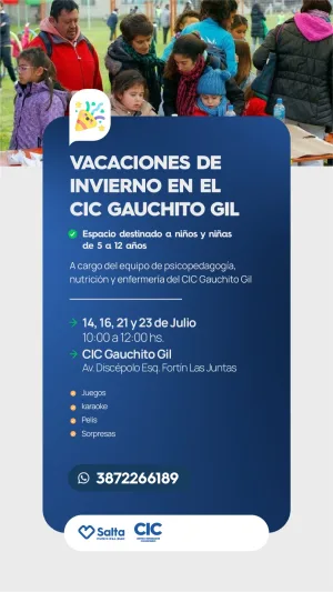 VACACIONES DE INVIERNO - CIC GAUCHITO GIL