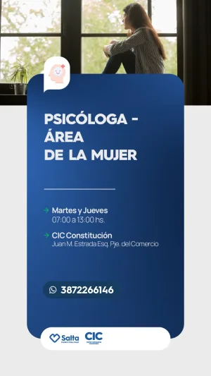 PSICOLOGA AREA DE LA MUJER - CIC CONSTITUCION