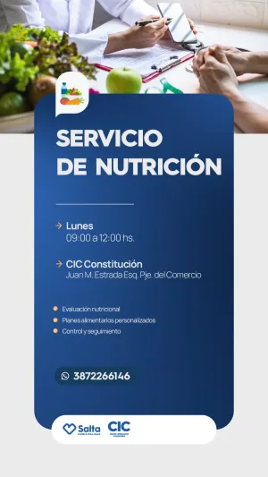SERVICIO DE NUTRICION - CIC CONSTITUCION