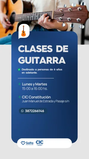 CLASES DE GUITARRA - CIC CONSTITUCION