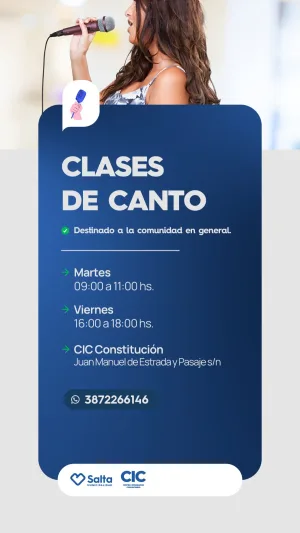 CLASES DE CANTO - CIC CONSTITUCION