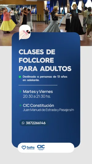 FOLCLORE PARA ADOLESCENTES Y ADULTOS - CIC CONSTITUCION