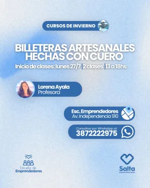 Billeteras artesanales hechas con cuero - 27/07/2026